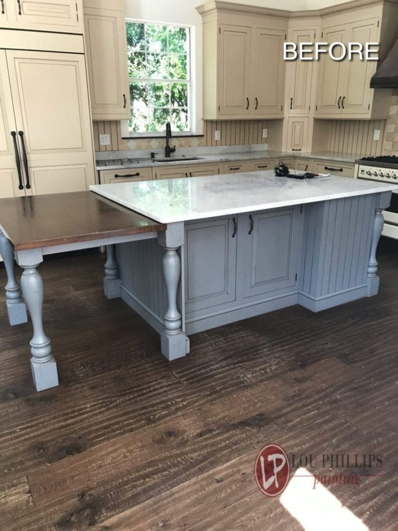 Tan Kitchen in Tampa Before Cabinet Painting
