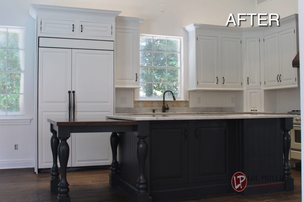 Tan Kitchen in Tampa After Cabinet Painting